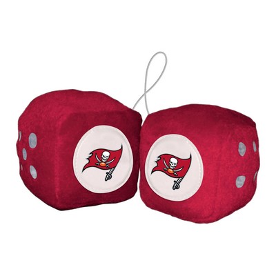 Fan Mats  LLC Tampa Bay Buccaneers Fuzzy Dice Red