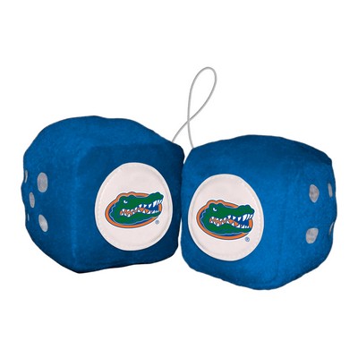 Fan Mats  LLC Florida Gators Fuzzy Dice Blue