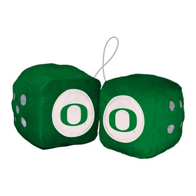 Fan Mats  LLC Oregon Ducks Fuzzy Dice Green