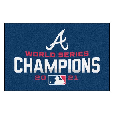 Fan Mats  LLC Atlanta Braves Starter Mat Navy