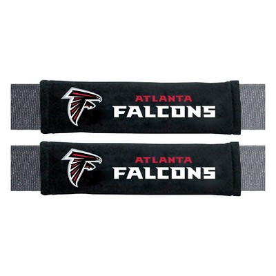 Fan Mats  LLC Atlanta Falcons Embroidered Seatbelt Pad - 2 Pieces Black