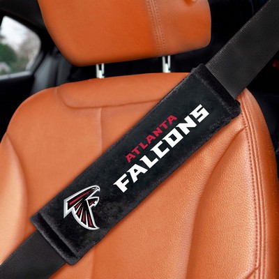 Fan Mats  LLC Atlanta Falcons Embroidered Seatbelt Pad - 2 Pieces Black