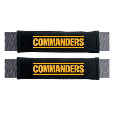 Fan Mats  LLC Washington Commanders Embroidered Seatbelt Pad - 2 Pieces Black