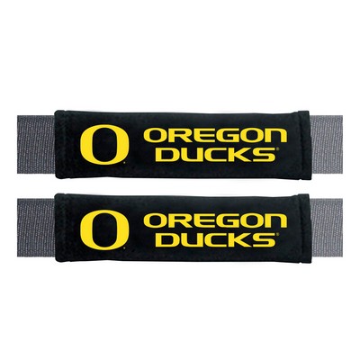 Fan Mats  LLC Oregon Ducks Embroidered Seatbelt Pad - 2 Pieces Black