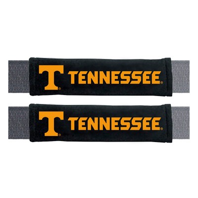 Fan Mats  LLC Tennessee Volunteers Embroidered Seatbelt Pad - 2 Pieces Black