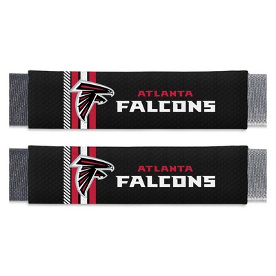 Fan Mats  LLC Atlanta Falcons Team Color Rally Seatbelt Pad - 2 Pieces Black