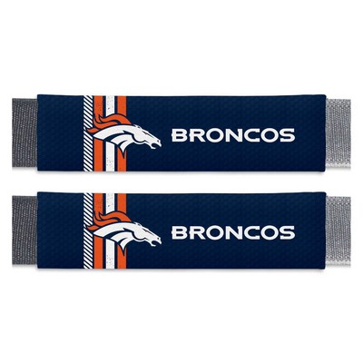 Fan Mats  LLC Denver Broncos Rally Seatbelt Pad Pair Navy