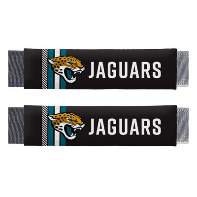 Fan Mats  LLC Jacksonville Jaguars Team Color Rally Seatbelt Pad - 2 Pieces Black