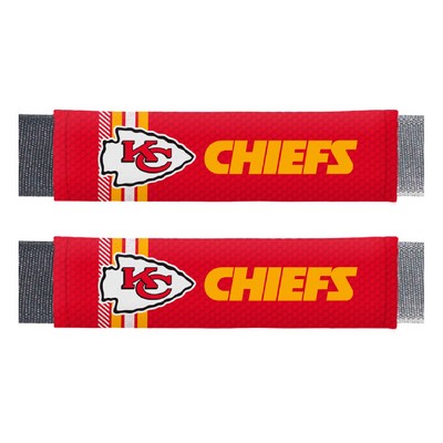 Fan Mats  LLC Kansas City Chiefs Team Color Rally Seatbelt Pad - 2 Pieces Red