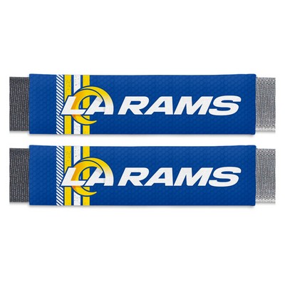 Fan Mats  LLC Los Angeles Rams Team Color Rally Seatbelt Pad - 2 Pieces Blue