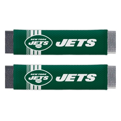 Fan Mats  LLC New York Jets Rally Seatbelt Pad Pair Green
