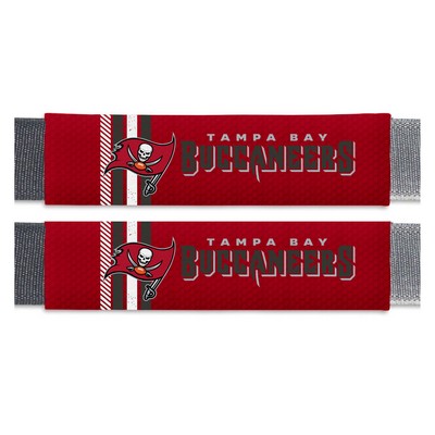Fan Mats  LLC Tampa Bay Buccaneers Team Color Rally Seatbelt Pad - 2 Pieces Red