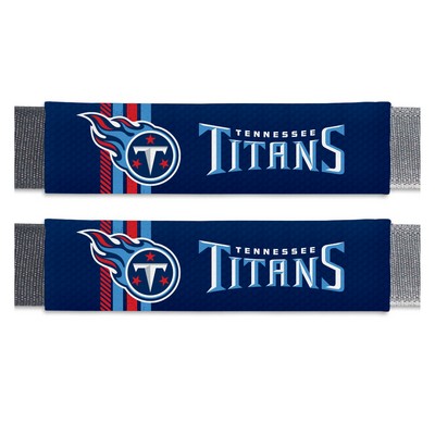 Fan Mats  LLC Tennessee Titans Team Color Rally Seatbelt Pad - 2 Pieces Navy
