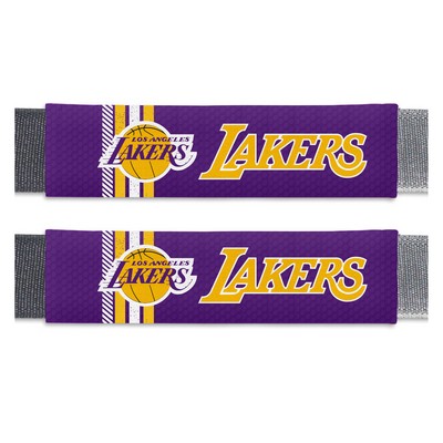 Fan Mats  LLC Los Angeles Lakers Team Color Rally Seatbelt Pad - 2 Pieces Purple