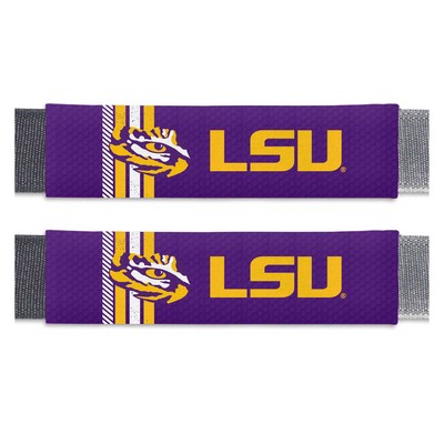 Fan Mats  LLC LSU Tigers Rally Seatbelt Pad Pair Purple