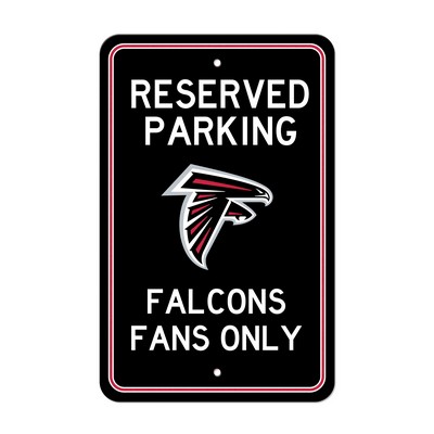 Fan Mats  LLC Atlanta Falcons Parking Sign Black
