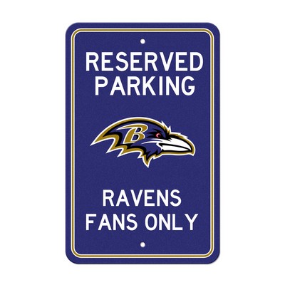 Fan Mats  LLC Baltimore Ravens Parking Sign Purple