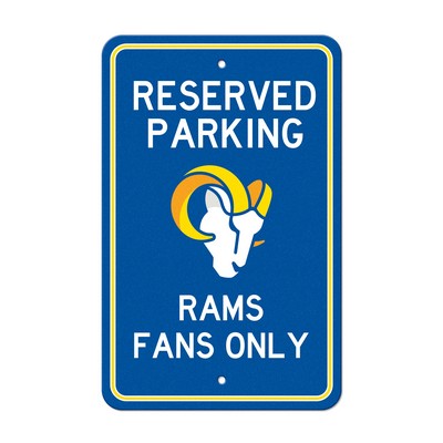 Fan Mats  LLC Los Angeles Rams Parking Sign Blue