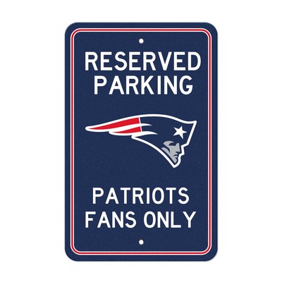 Fan Mats  LLC New England Patriots Parking Sign Navy