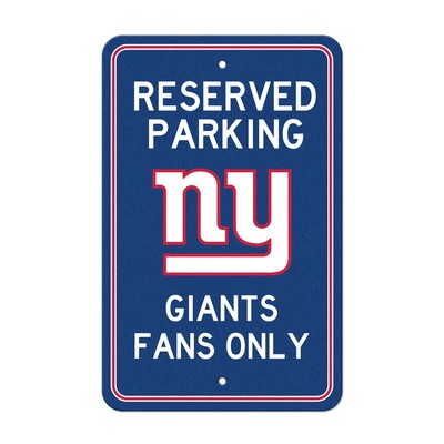 Fan Mats  LLC New York Giants Parking Sign Dark Blue
