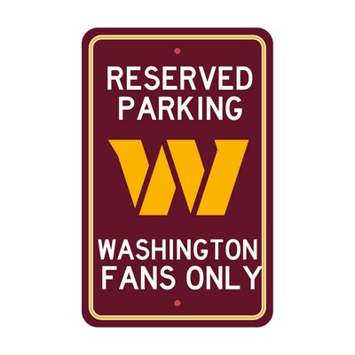 Fan Mats  LLC Washington Commanders Parking Sign Maroon