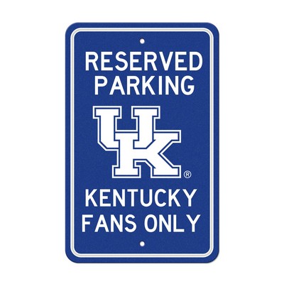 Fan Mats  LLC Kentucky Wildcats Parking Sign Blue