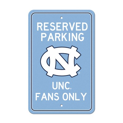 Fan Mats  LLC North Carolina Tar Heels Parking Sign Blue
