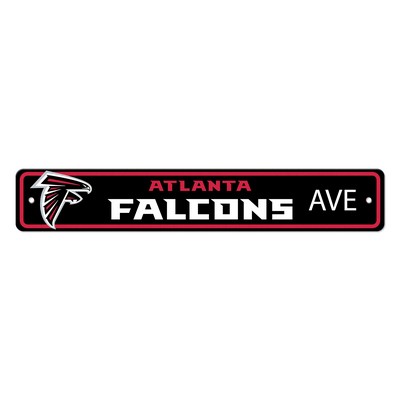 Fan Mats  LLC Atlanta Falcons Street Sign Black