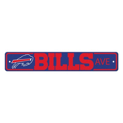 Fan Mats  LLC Buffalo Bills Street Sign Blue