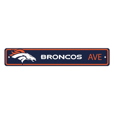 Fan Mats  LLC Denver Broncos Street Sign Navy