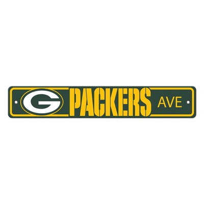 Fan Mats  LLC Green Bay Packers Street Sign Green