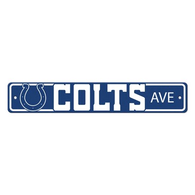 Fan Mats  LLC Indianapolis Colts Street Sign Blue
