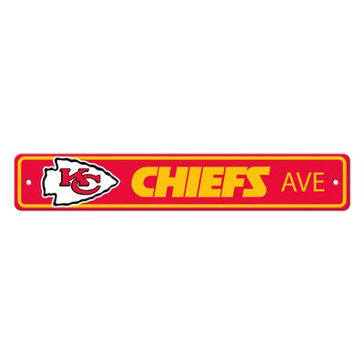 Fan Mats  LLC Kansas City Chiefs Street Sign Red