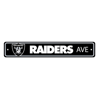 Fan Mats  LLC Las Vegas Raiders Street Sign Black