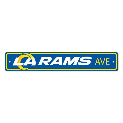 Fan Mats  LLC Los Angeles Rams Street Sign Blue