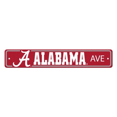 Fan Mats  LLC Alabama Crimson Tide Street Sign Crimson