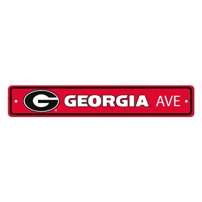 Fan Mats  LLC Georgia Bulldogs Street Sign Black