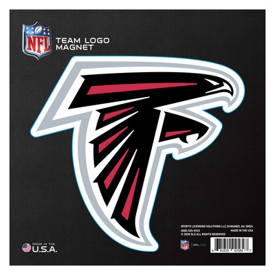 Fan Mats  LLC Atlanta Falcons Large Team Logo Magnet Black