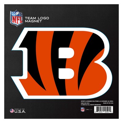 Fan Mats  LLC Cincinnati Bengals Large Team Logo Magnet 10