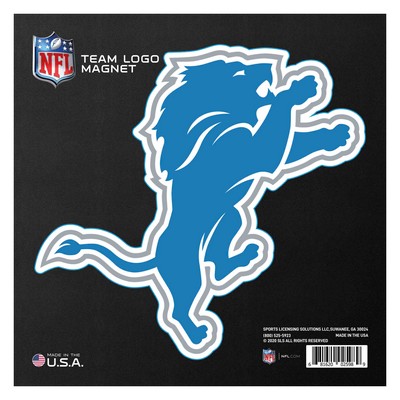 Fan Mats  LLC Detroit Lions Large Team Logo Magnet Blue