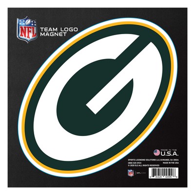 Fan Mats  LLC Green Bay Packers Large Team Logo Magnet Green