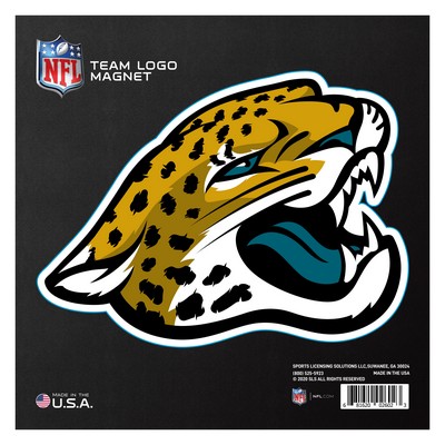 Fan Mats  LLC Jacksonville Jaguars Large Team Logo Magnet 10