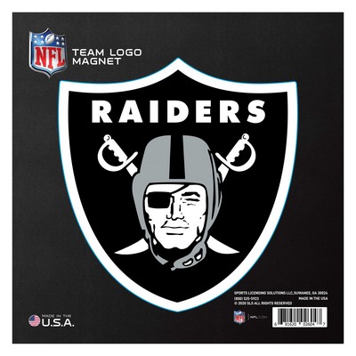Fan Mats  LLC Las Vegas Raiders Large Team Logo Magnet Black