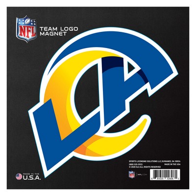 Fan Mats  LLC Los Angeles Rams Large Team Logo Magnet Blue