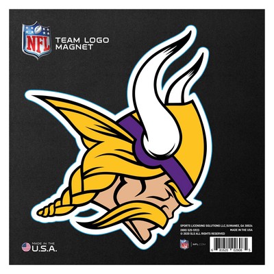 Fan Mats  LLC Minnesota Vikings Large Team Logo Magnet Purple