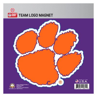 Fan Mats  LLC Clemson Tigers Large Team Logo Magnet Orange