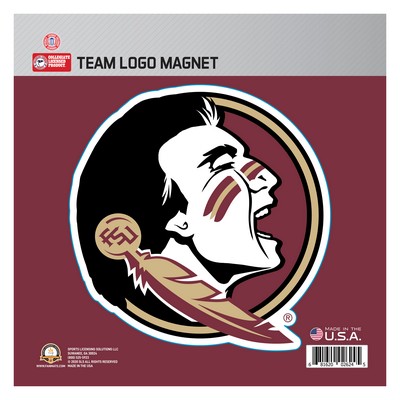 Fan Mats  LLC Florida State Seminoles Large Team Logo Magnet Garnet