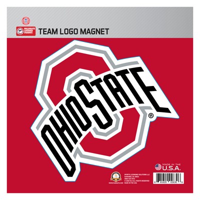 Fan Mats  LLC Ohio State Buckeyes Large Team Logo Magnet Red
