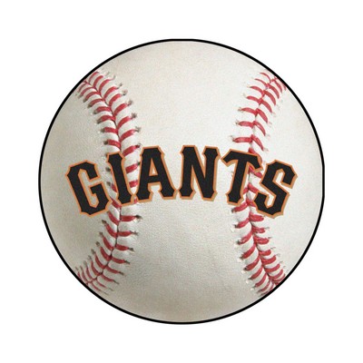 Fan Mats  LLC San Francisco Giants Baseball Rug - 27in. Diameter White