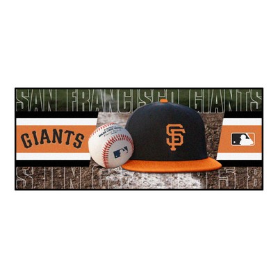 Fan Mats  LLC San Francisco Giants Baseball Runner Rug - 30in. x 72in. Orange